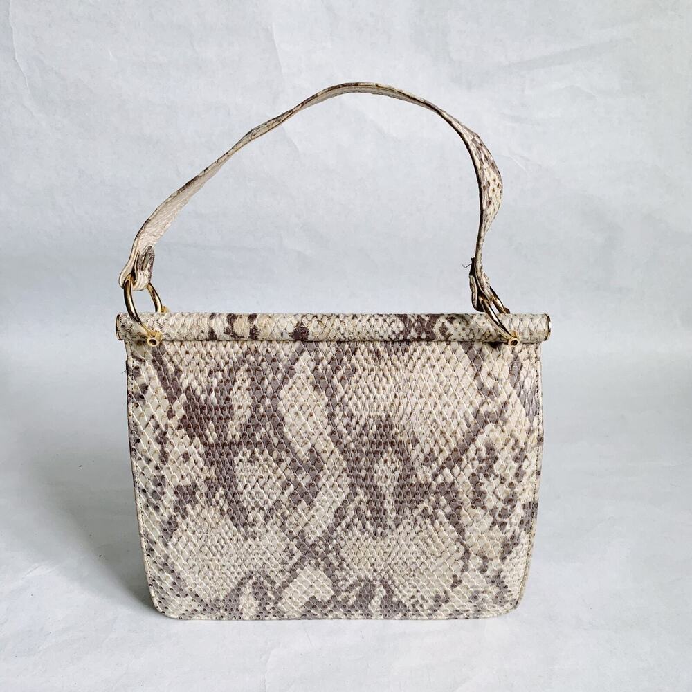 Stuart Weiztman Snakin Leather Handbag - Picture 3 of 6